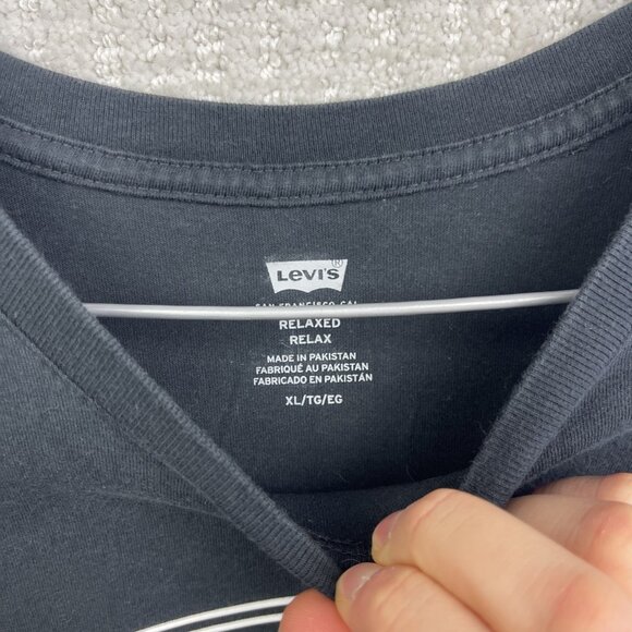 Levi’s Men's Relaxed Fit Short Sleeve T-Shirt Size Size XL White Circle Logo - Picture 8 of 16